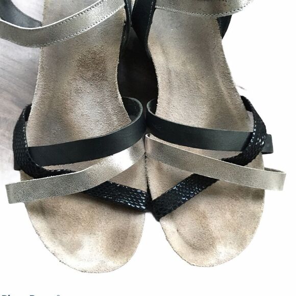 𝅺munro Sling Back Cork Wedge Strappy Summer Sandals 11 - Picture 8 of 10